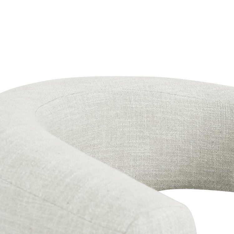 Fauteuil Naomi en lin off white