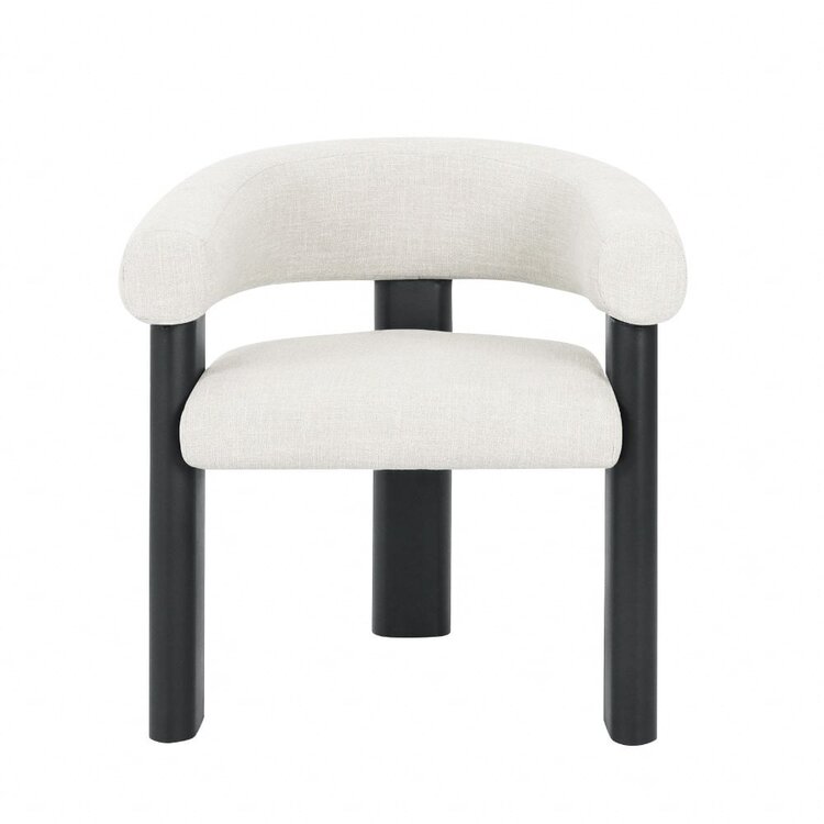 Fauteuil Naomi en lin off white