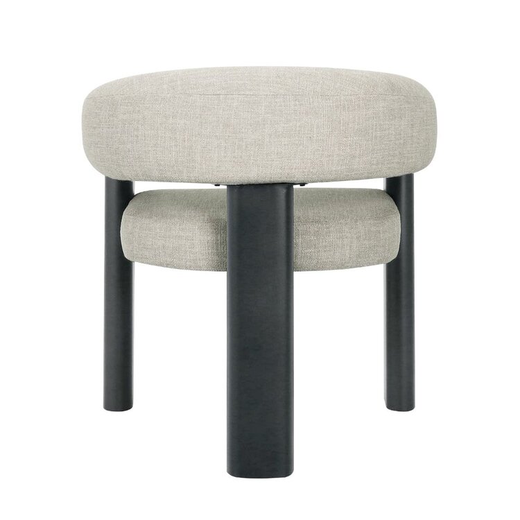Fauteuil Naomi en lin taupe