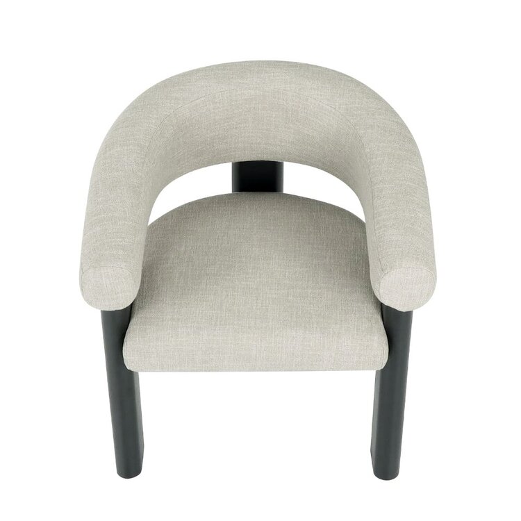 Fauteuil Naomi en lin taupe
