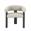 Fauteuil Naomi en lin taupe