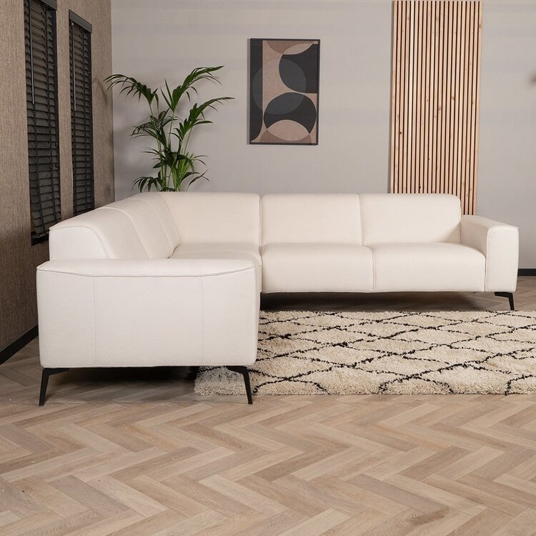 Canapé d'angle scandinave Vegas beige gauche/droit
