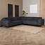 Canapé d'angle scandinave Vegas bouclette noir gauche/droit