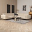 Canapé d'angle en velours Vegas beige gauche/droit