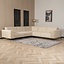 Canapé d'angle en velours Vegas beige gauche/droit