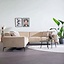Canapé d'angle en velours Vegas beige gauche/droit