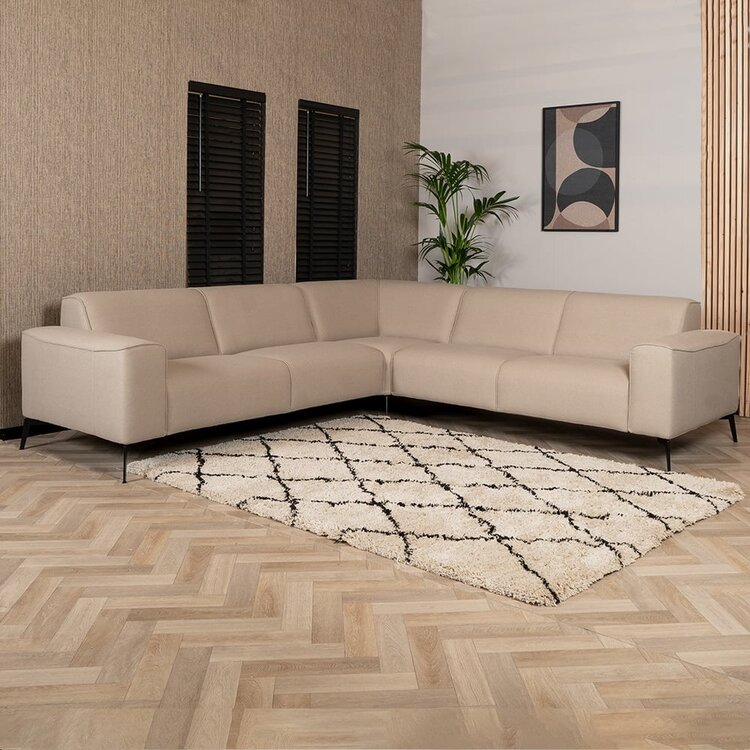 Canapé d'angle scandinave Vegas taupe gauche/droit