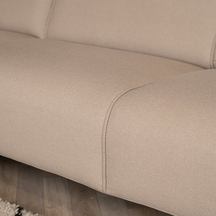 Canapé d'angle scandinave Vegas taupe gauche/droit