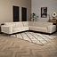 Canapé d'angle scandinave Vegas taupe tissu chiné gauche/droit