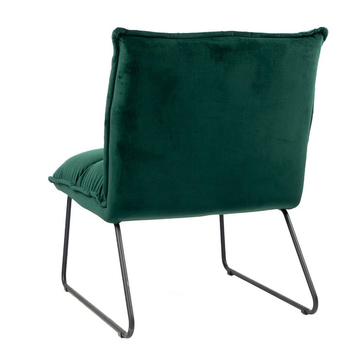 Fauteuil velours Malaga vert