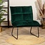 Fauteuil velours Malaga vert