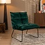 Fauteuil velours Malaga vert