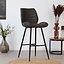 Tabouret de bar industriel Morris anthracite 71 cm