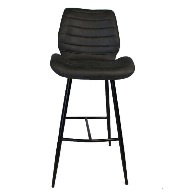 Tabouret de bar industriel Morris anthracite 71 cm