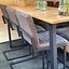 Tabouret de bar industriel Block eco-cuir anthracite 79 cm