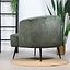 Fauteuil velours Billy vert