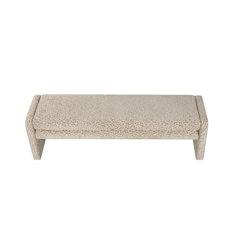 Banc de salle à manger Lux leopard taupe 160 cm