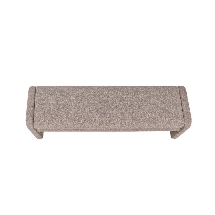 Banc de salle à manger Neil bouclé brun 160 cm