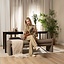 Banc de salle à manger Neil bouclé brun 160 cm