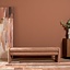Banc de salle à manger Neil bouclé terracotta 160 cm