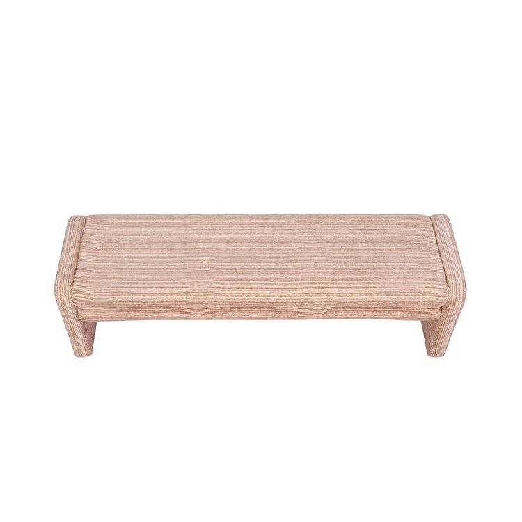 Banc de salle à manger Ravi chenille beige/pink 160 cm