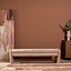 Banc de salle à manger Ravi chenille beige/pink 160 cm