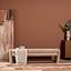Banc de salle à manger Ravi chenille beige/pink 160 cm