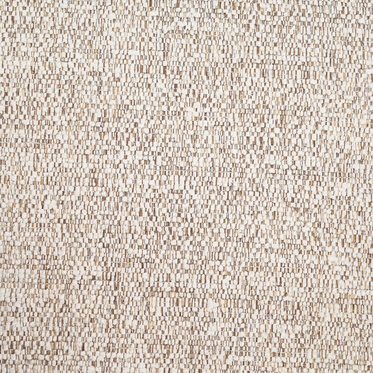 Chaise de salle à manger sur roulettes Mexx tissu chiné off white/brun