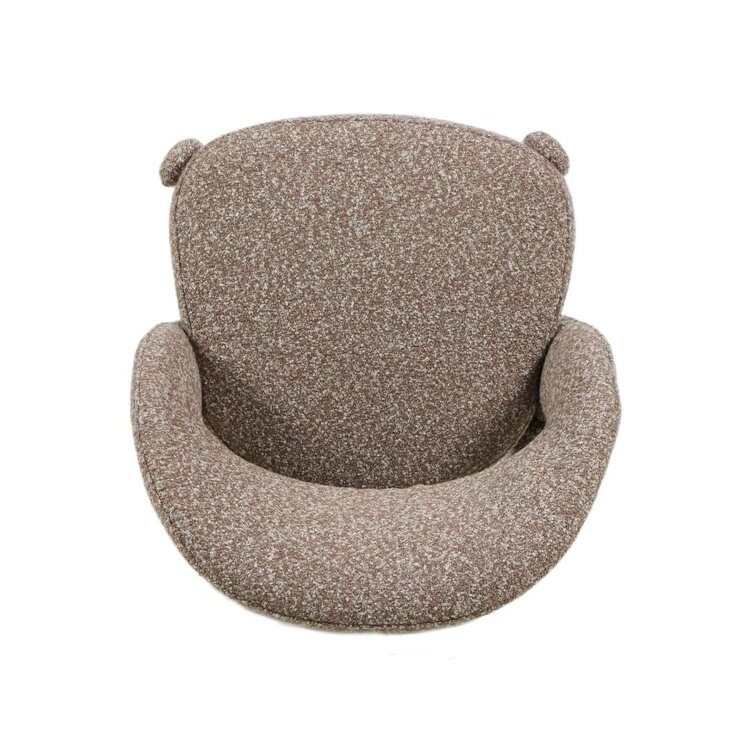 Tabouret de bar June bouclé brun 70 cm