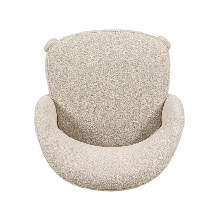 Tabouret de bar June bouclé taupe 70 cm