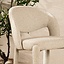 Tabouret de bar June bouclé taupe 70 cm