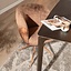 Chaise de salle à manger Riley pivotante bouclé terracotta