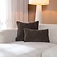 Coussin décoratif Maya en tissu chenille brun 25 x 45