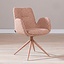Chaise de salle à manger Alex pivotante bouclé terracotta