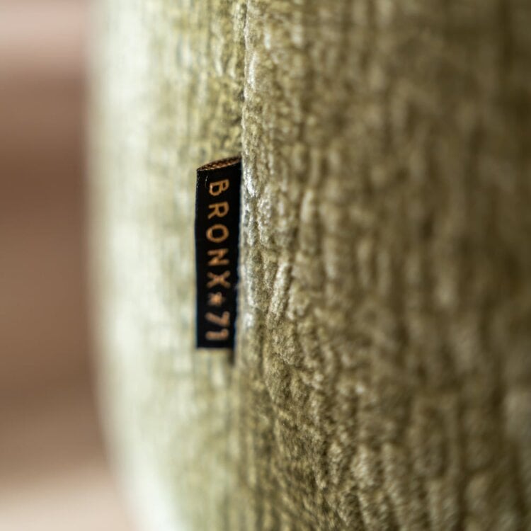 Pouf Chloe rond chenille vert ø70 cm