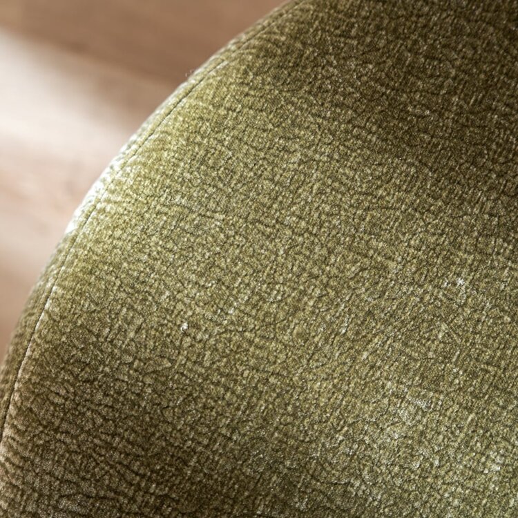 Pouf Chloe rond chenille vert ø70 cm