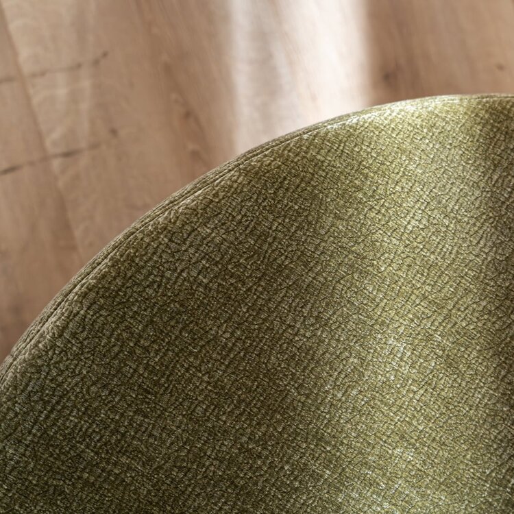 Pouf Chloe rond chenille vert ø100 cm