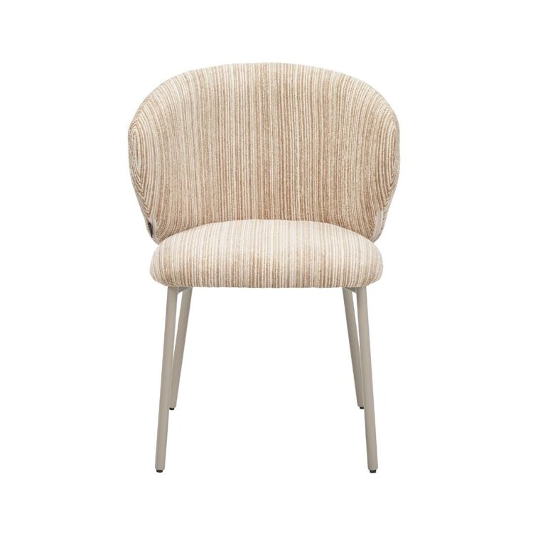 Chaise de salle à manger Milo chenille beige/taupe