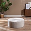 Pouf Elle rond chenille sand ø100 cm