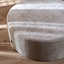 Pouf Elle rond chenille sand ø100 cm