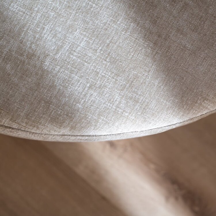 Pouf Elle rond chenille sand ø100 cm
