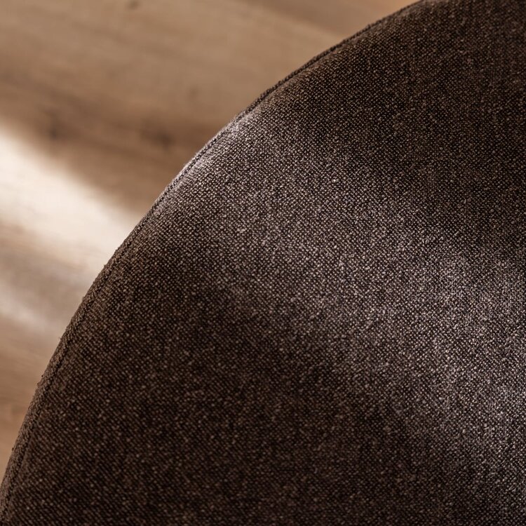 Pouf Blair rond chenille brun ø100 cm