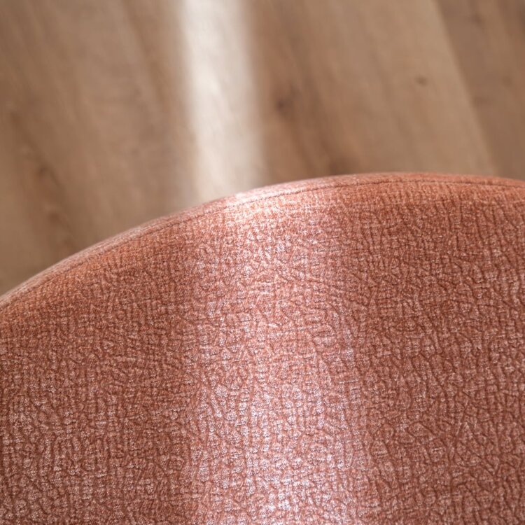 Pouf Chloe rond chenille rose ø100 cm
