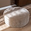 Pouf Chloe rond chenille taupe ø100 cm