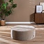 Pouf Chloe rond chenille taupe ø100 cm