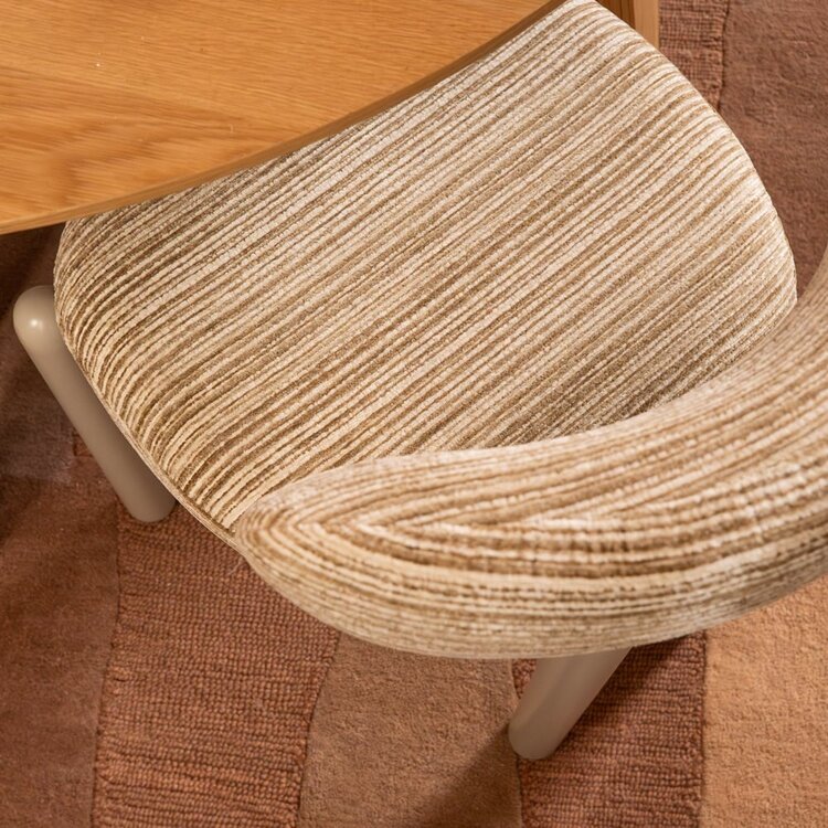 Chaise de salle à manger Bolt chenille beige/taupe