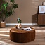 Pouf Elle rond chenille cuivre ø100 cm