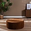 Pouf Elle rond chenille cuivre ø100 cm