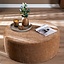 Pouf Elle rond chenille peach Ø100 cm