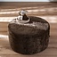 Pouf Elle rond chenille mocha ø70 cm